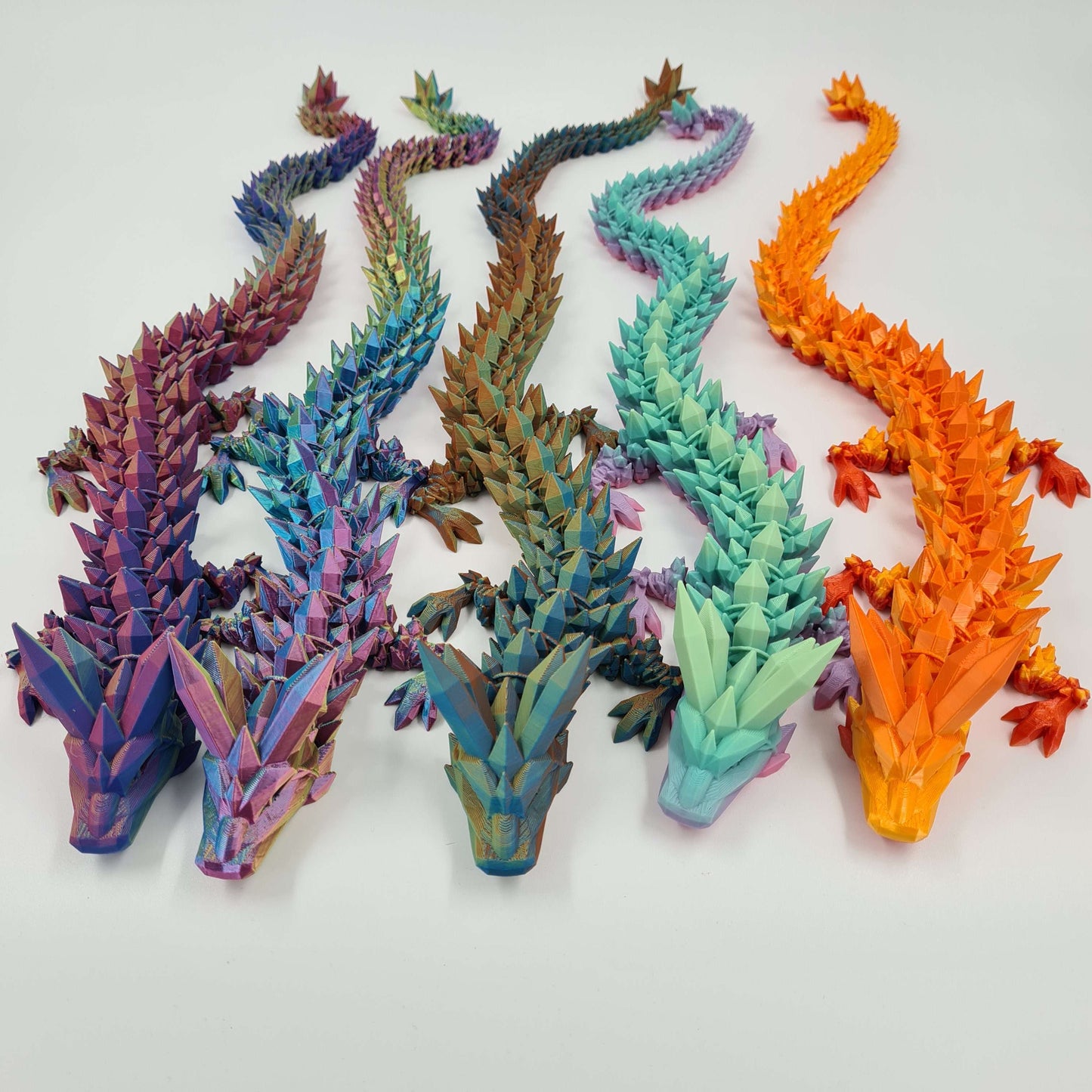 45cm or 60cm Long Crystal Dragon