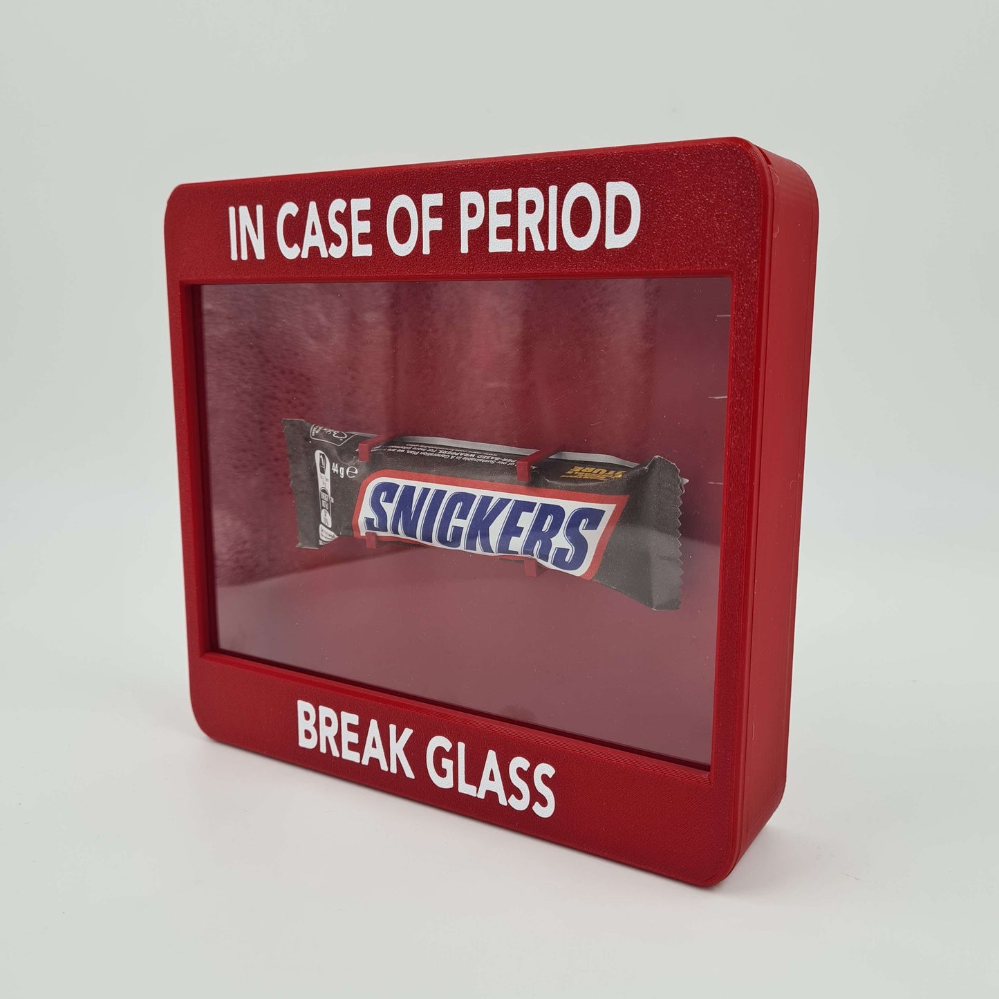 In Case Of Period Emergency, Break Glass Display Case Funny