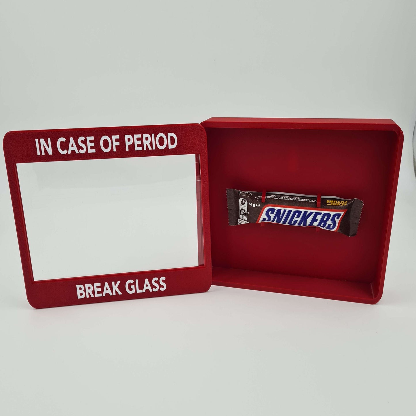 In Case Of Period Emergency, Break Glass Display Case Funny