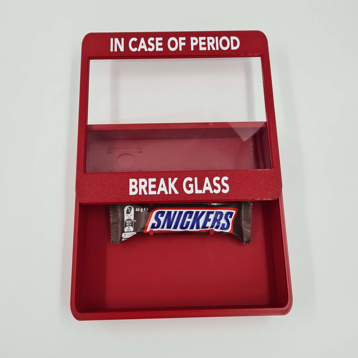 In Case Of Period Emergency, Break Glass Display Case Funny