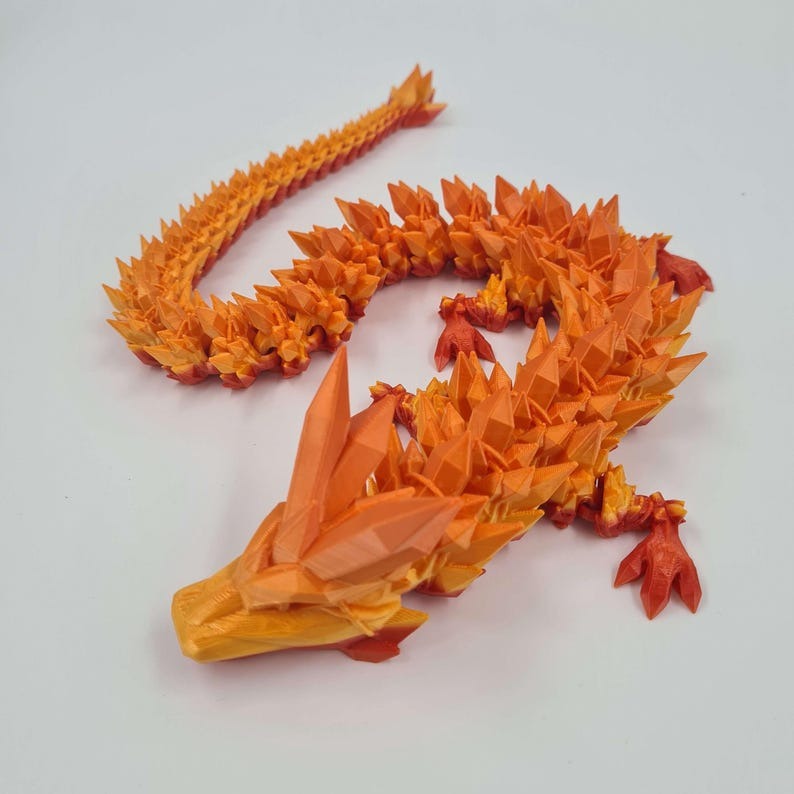 45cm or 60cm Long Crystal Dragon