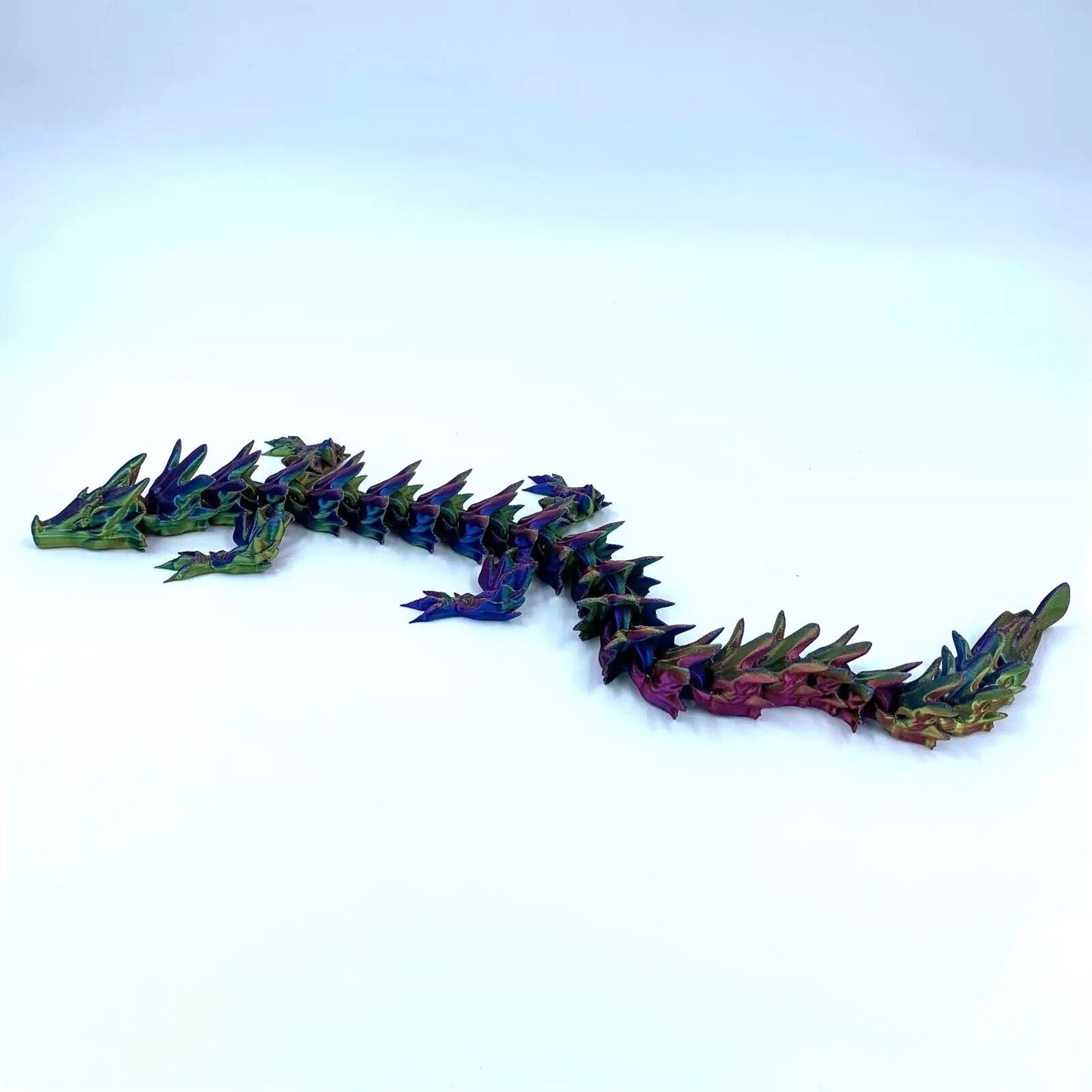 Water Dragon Articulated Flexi Figure - Rainbow Silk