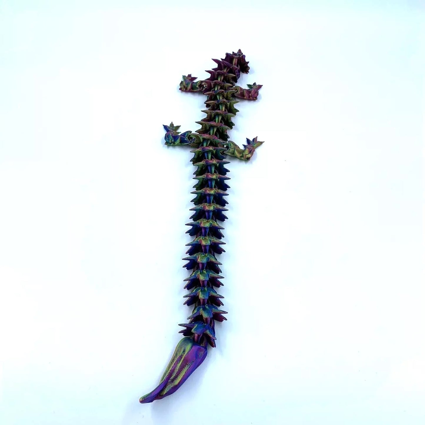 Water Dragon Articulated Flexi Figure - Rainbow Silk