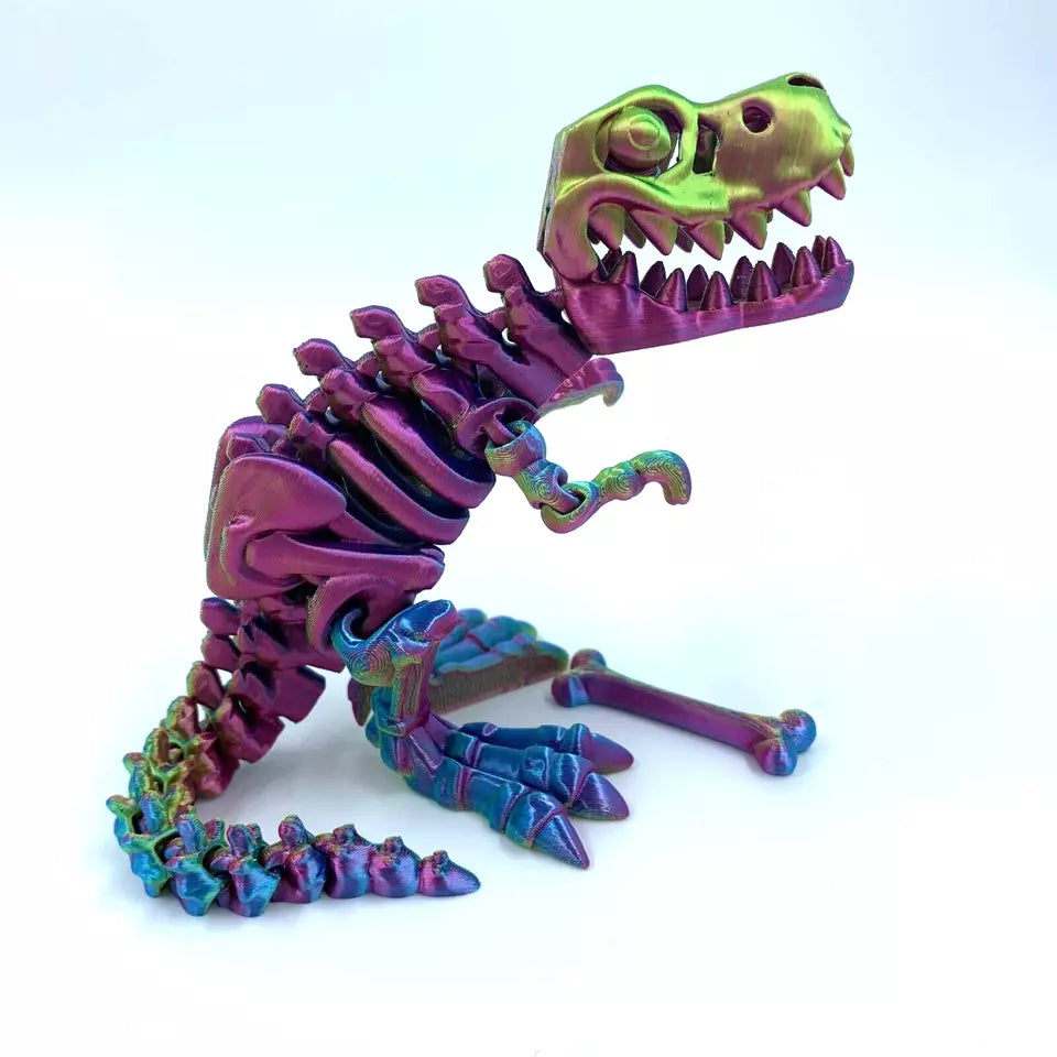 Skeleton T-Rex Dinosaur 3D Sensory Flexi Toy