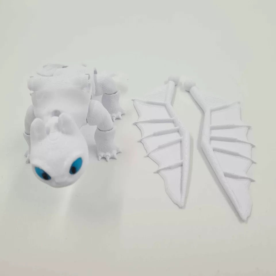 Toothless & Lightfury Flexi with Detachable Wings