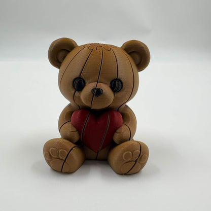 Teddy Bear Love Heart Twist Fidget