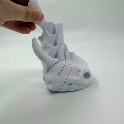 Toothless Skeleton Head Twist Fidget