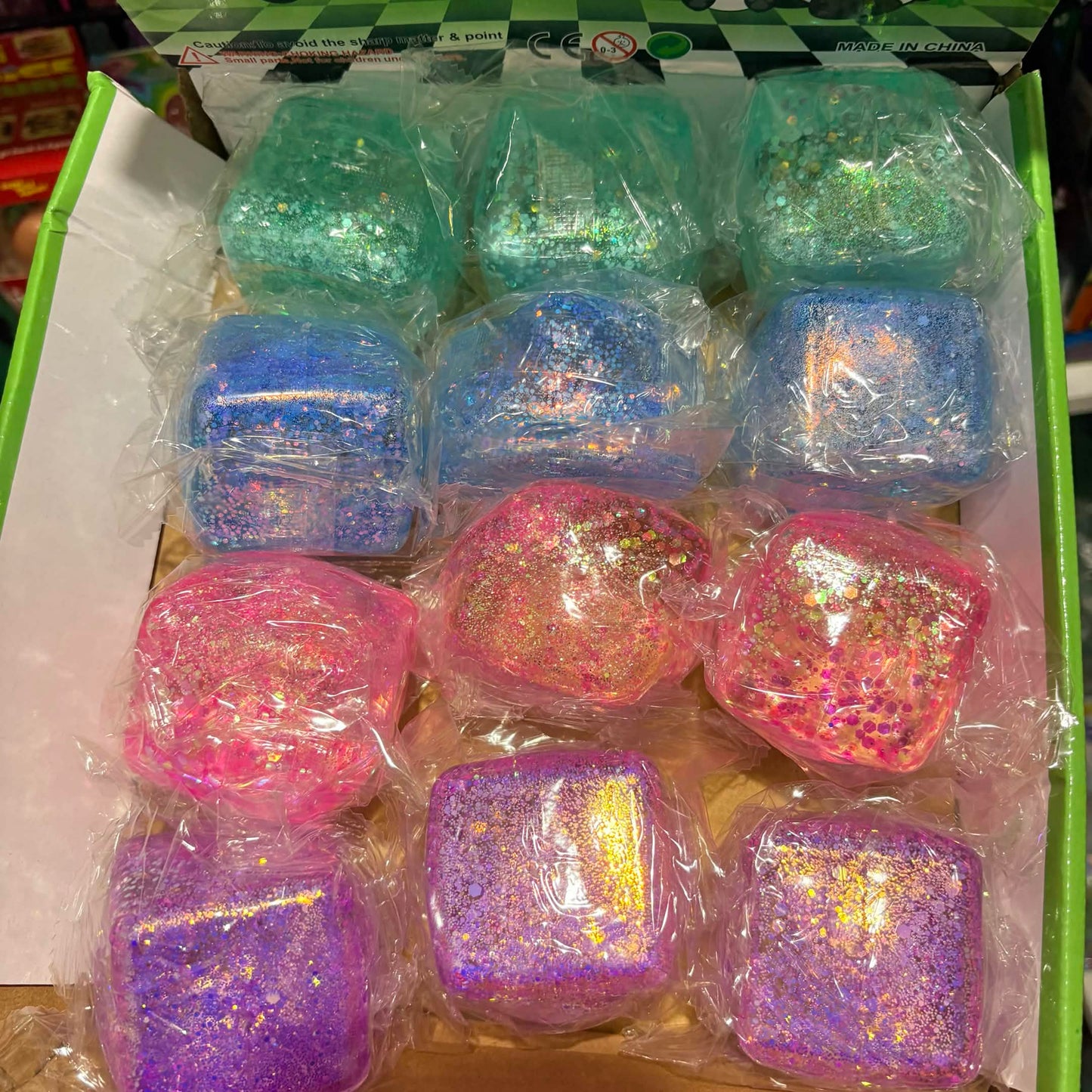 Sugar Glitter Cubes