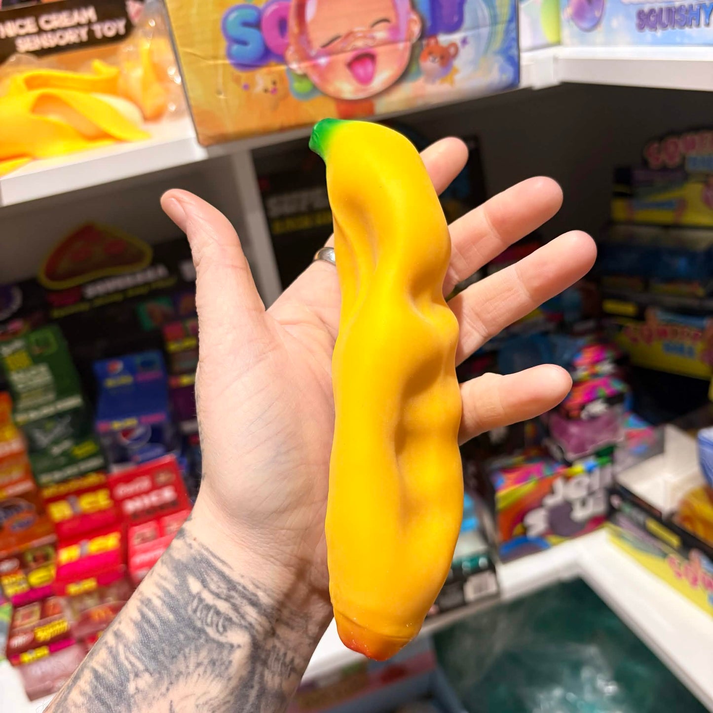 Stretchy Banana Squishy - Clay