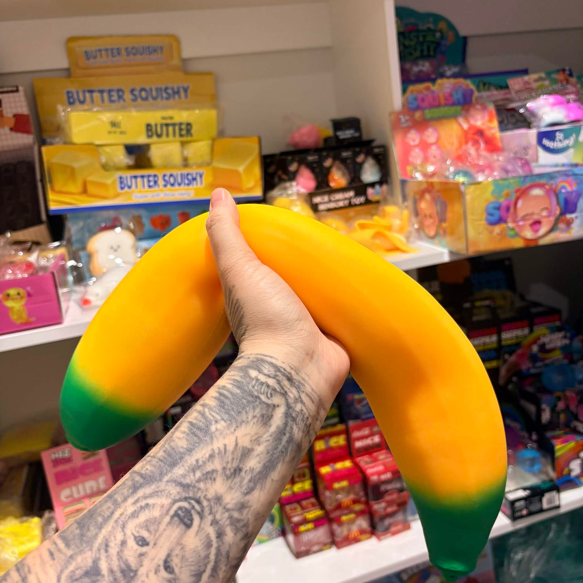 Jumbo Banana Soft Squishy