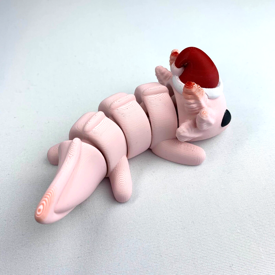 Christmas Axolotl Flexi Articulated