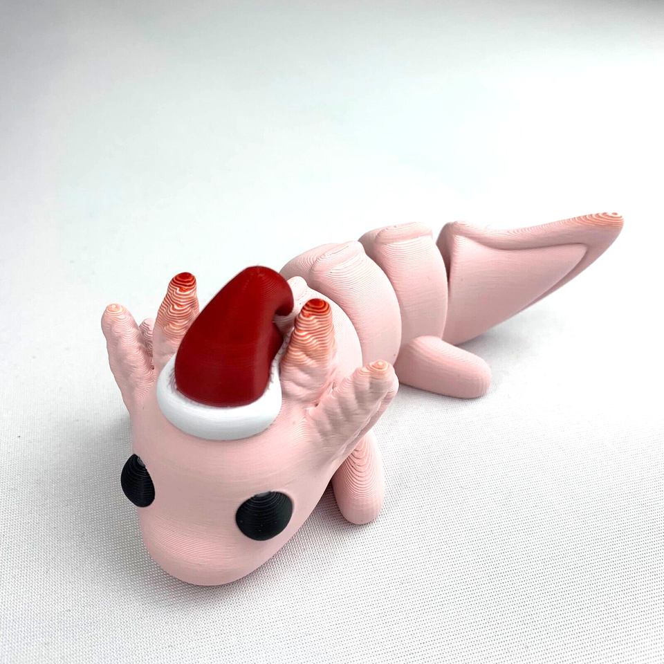 Christmas Axolotl Flexi Articulated