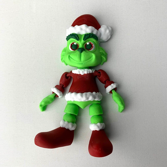 Santa Grinch Xmas Articulated Flex