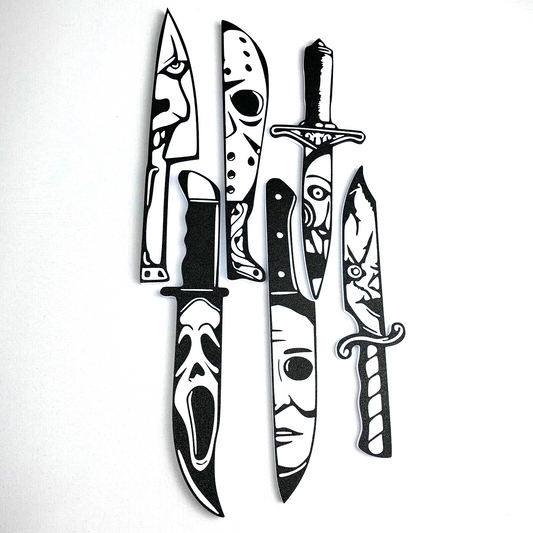 6pc Horror Movie Knife Set