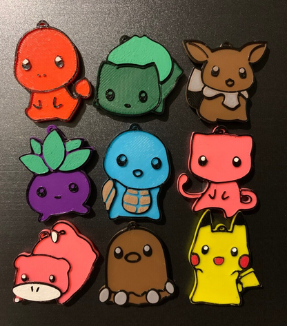 9pc Pokemon Fridge Magnet Set