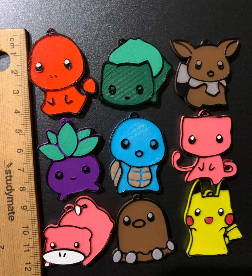 9pc Pokemon Fridge Magnet Set