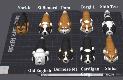 Dog Breeds Flexi Articulated - Keychain or Figure