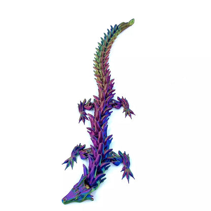 Water Dragon Articulated Flexi Figure - Rainbow Silk