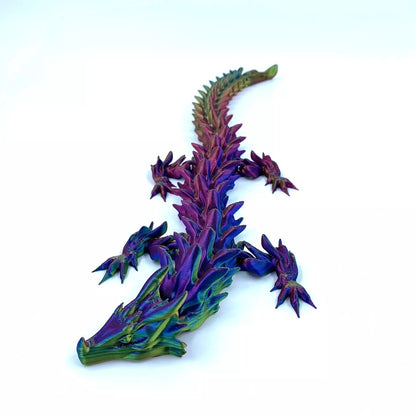 Water Dragon Articulated Flexi Figure - Rainbow Silk
