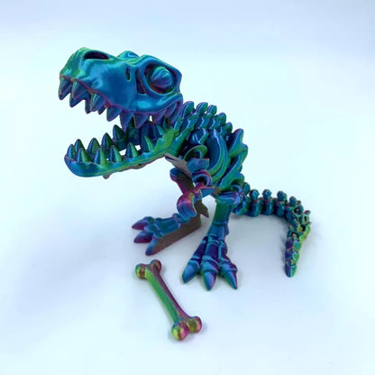 Skeleton T-Rex Dinosaur 3D Sensory Flexi Toy