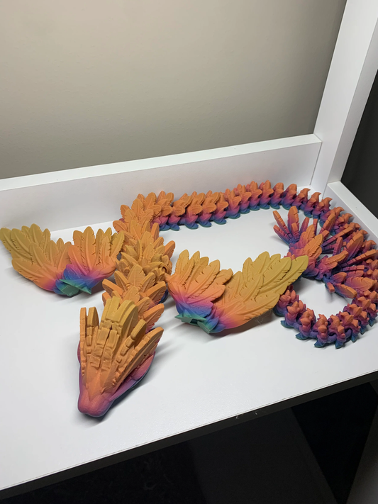 Feathers Wing Articulated Flexi Dragon