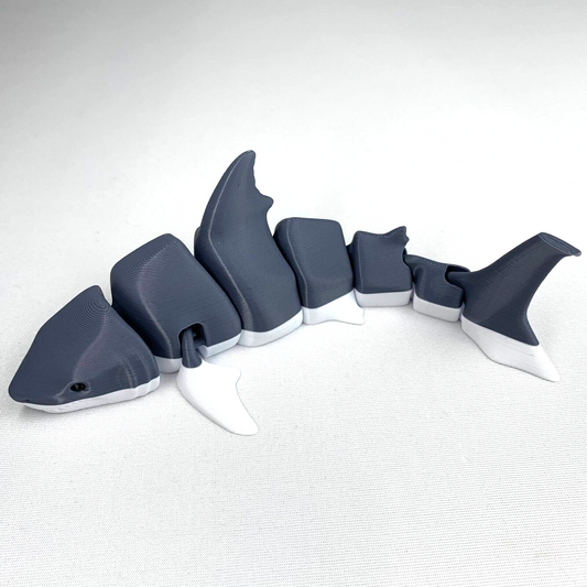 Great White Shark Figure Flexi 3D Printed